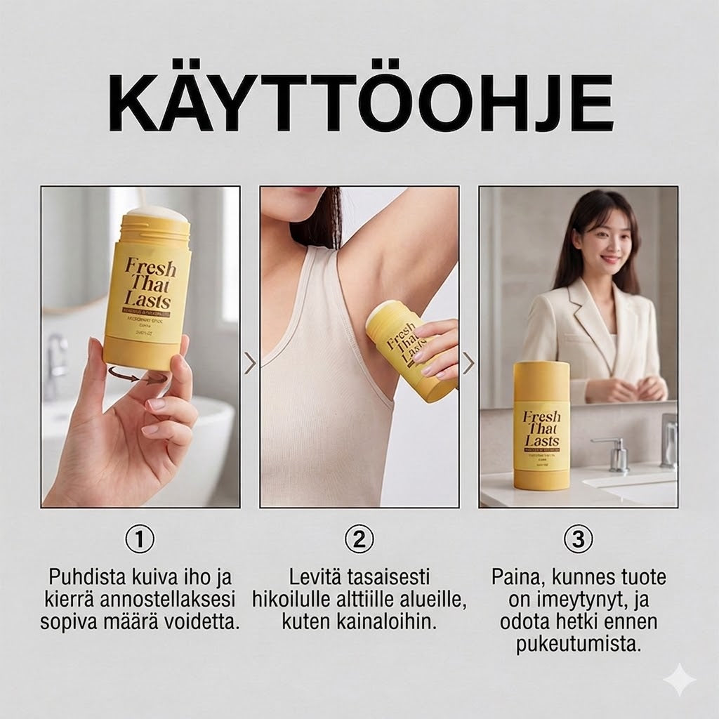 Unisex raikas ja kosteuttava deodoranttitikku