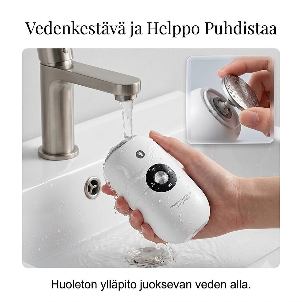 Pieni automaattinen jalkaraspi – Tehokas sähköinen kovettumien poistaja
