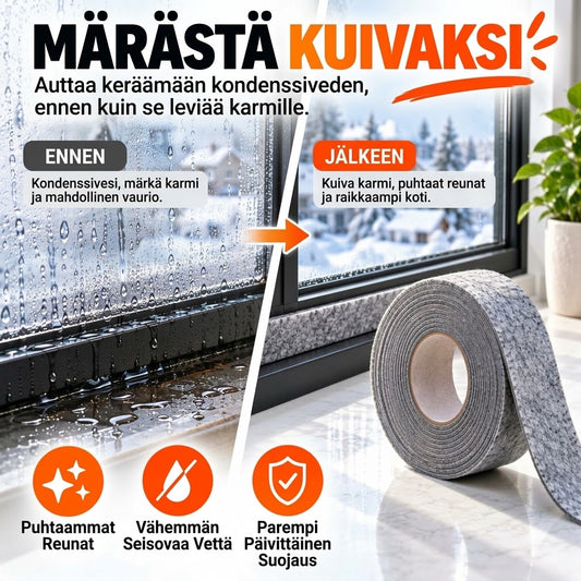 OmniLiving™ Ikkunan Kosteutta Imevä Huopanauha (Homeenesto / Itseliimautuva)