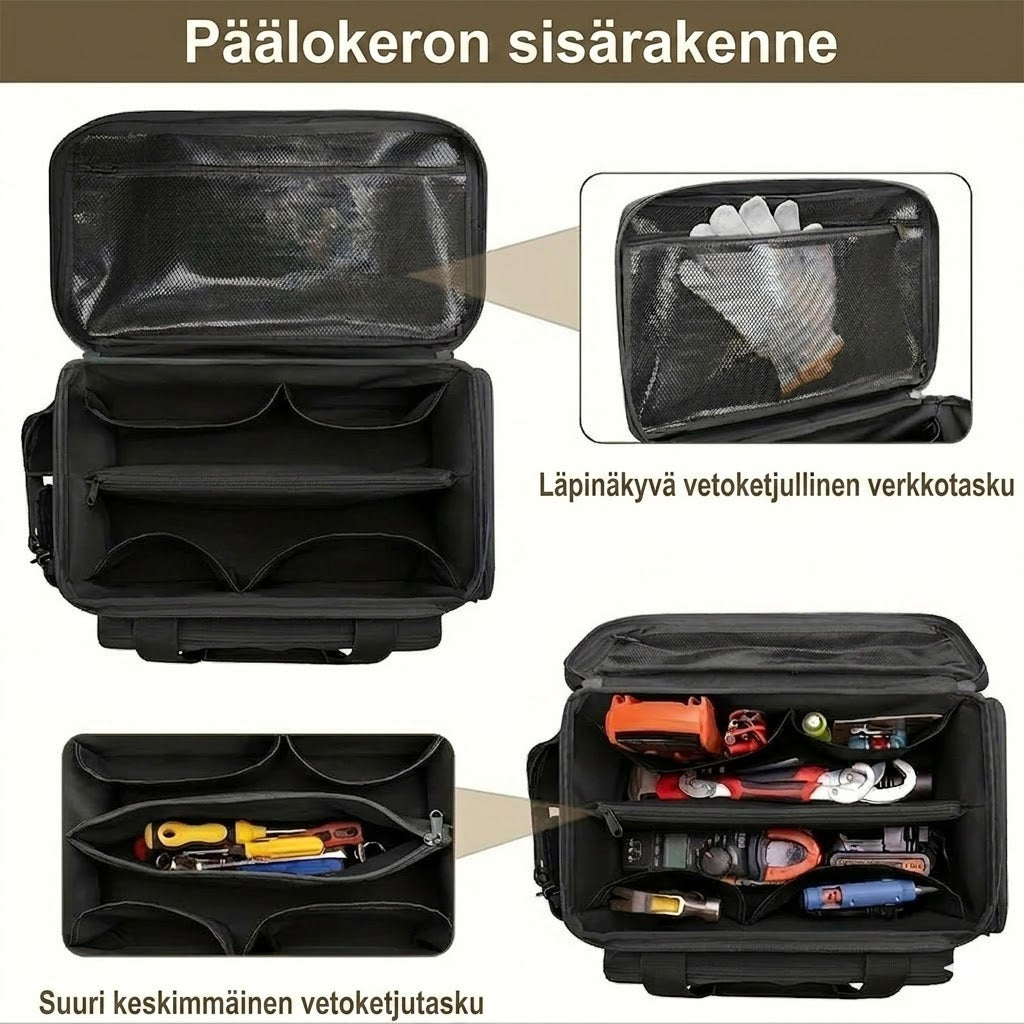 Monitoiminen työkalulaukku – erittäin kestävä