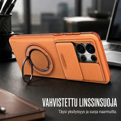 FISHING™ Iskunvaimentava Samsung-suojakuori Korttikotelolla (2-in-1)