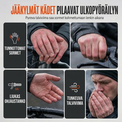 VaraLiving™ Lämpimät Talvihanskat Kosketusnäytöllä (Veden- & Tuulenpitävät Hanskat Pyöräilyyn & Urheiluun)
