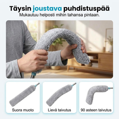 VaraLiving™ Taivutettava Mikrokuitu-Pölyhuiska Pitkällä Varrella (Tehokas Kodin Siivous)