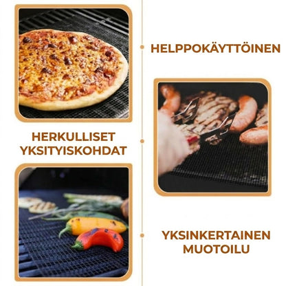Verkkogrillimatto – tarttumaton ja uudelleenkäytettävä