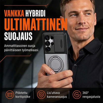 FISHING™ Iskunvaimentava Samsung-suojakuori Korttikotelolla (2-in-1)