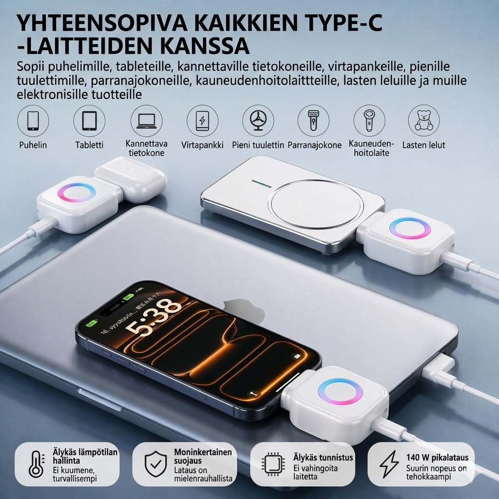 Älykäs laturi automaattisella katkaisulla