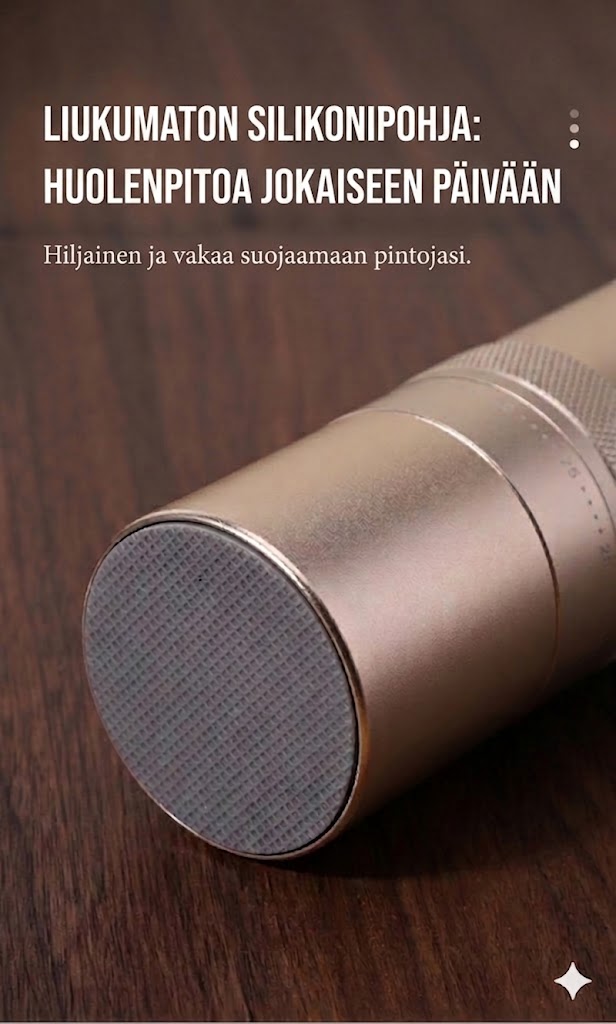 Korkealaatuinen käsikäyttöinen kahvimylly ruostumattomasta teräksestä