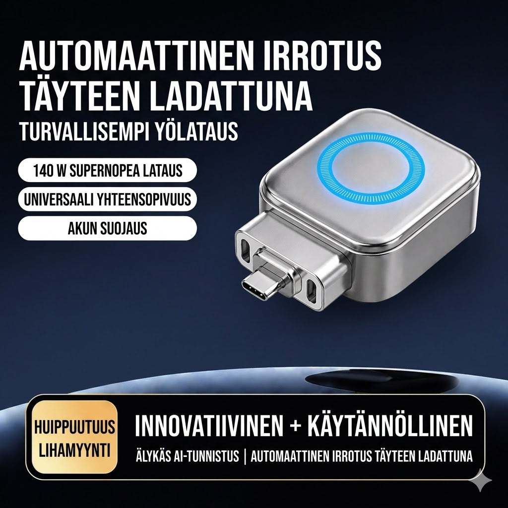 Älykäs laturi automaattisella katkaisulla
