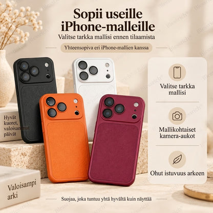 VaraLiving™ Ylellinen iPhone-Nahkakuori