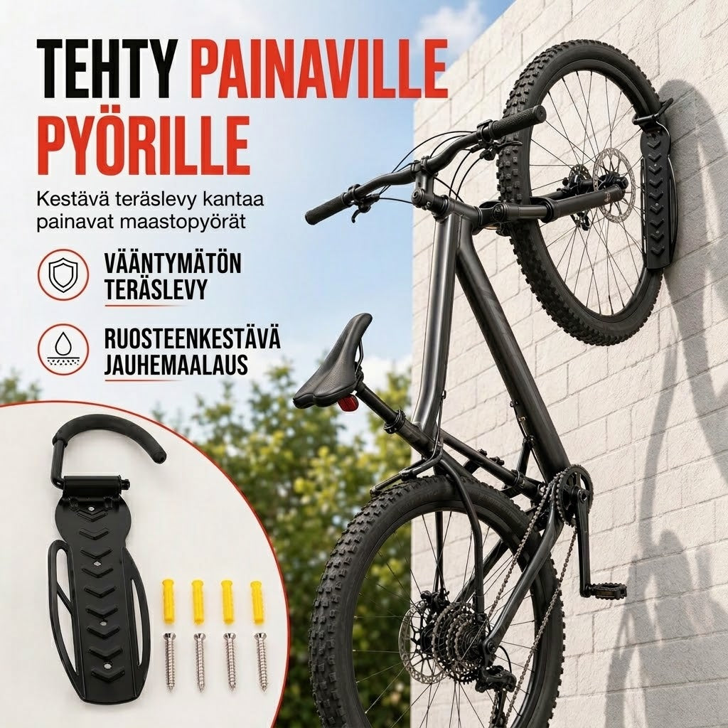 VaraLiving™ Polkupyörän Seinäteline
