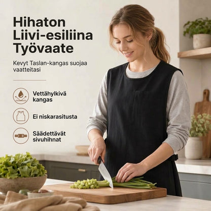 VaraLiving™ Vedenpitävä Liivimallinen Keittiöessu (Öljynkestävä & Niskaton Mukavuus)