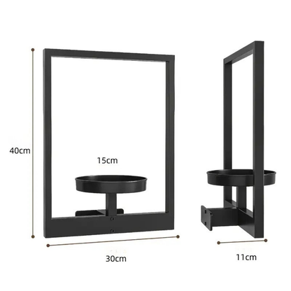 OmniLiving™ 3D-Kasvitaulu Puukehyksellä (Luonnollinen Seinäkoriste)