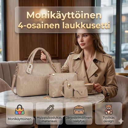 Monikäyttöinen 4-in-1 käsilaukku naisille