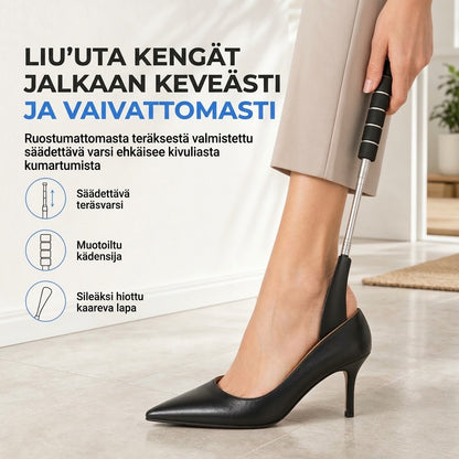 OmniLiving™ Pitkä Teleskooppi-Kengänlusikka (Ruostumaton Teräs / Ergonominen)
