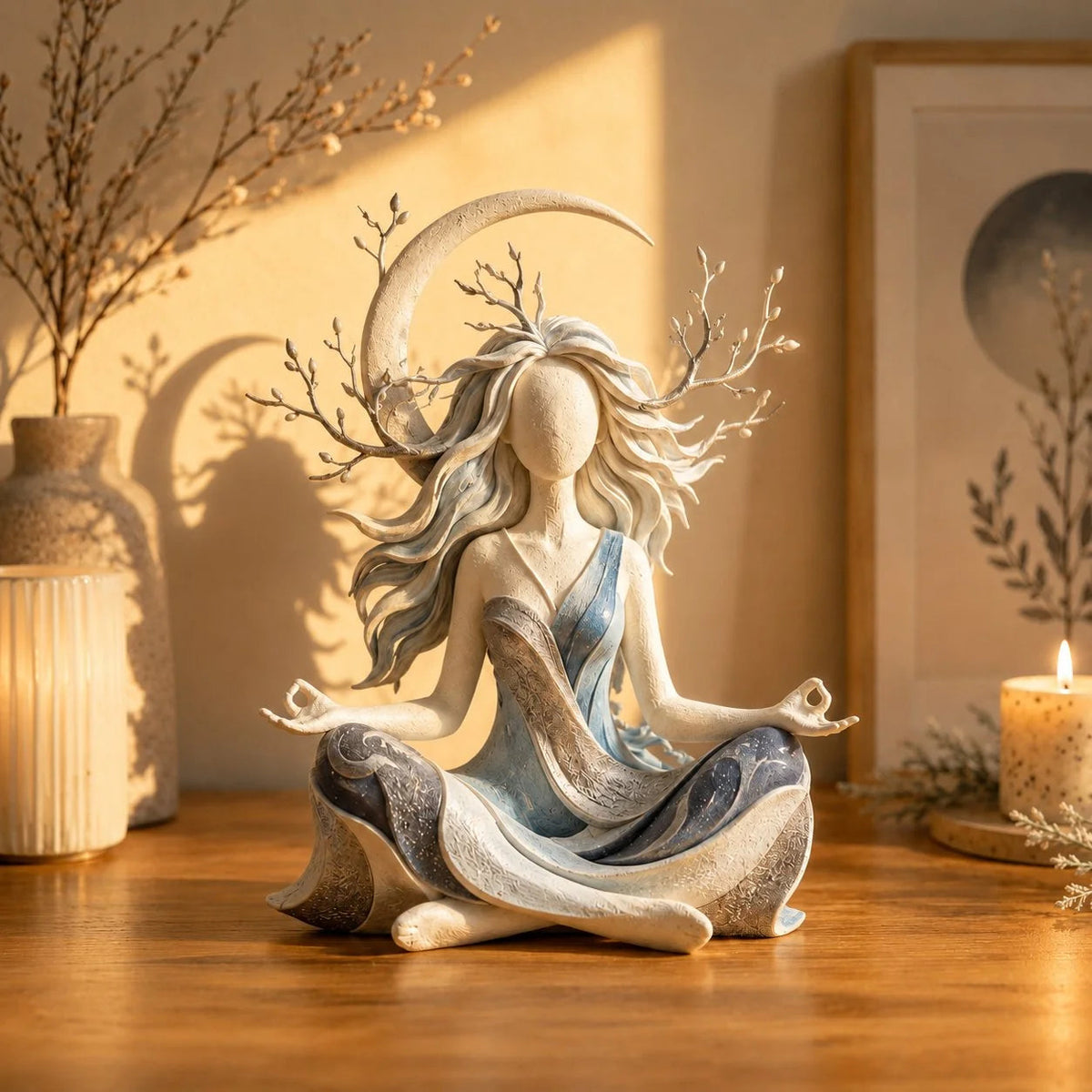 OmniLiving™ Meditaatiohahmo Kotiin (Zen & Rauhoittava Sisustus)