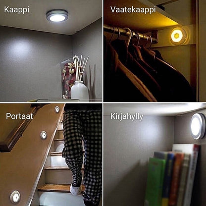 OmniLiving™ Energiaa Säästävä LED-Valo Liiketunnistimella | Ladattava & Magneettinen