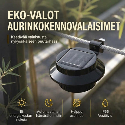 OmniLiving™ Vedenpitävä Aurinkokennovalaisin Seinään & Räystäälle (IP65)
