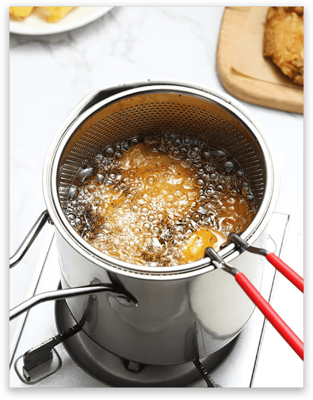 OmniLiving™ Friteerauskattila Ruostumatonta Terästä (3-osainen setti)
