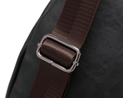 Unisex monikäyttöinen PU-nahkainen rintalaukku (3-in-1)