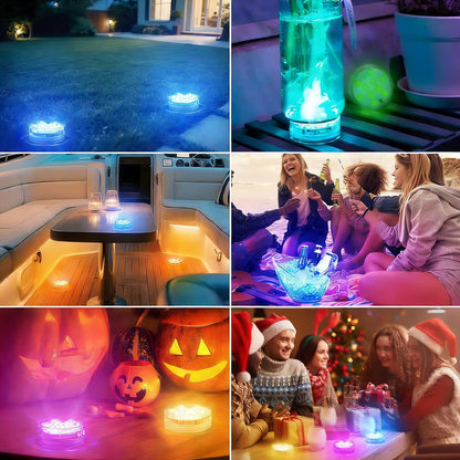 Vedenpitävä RGB LED-uima-allasvalo – Osta 1 saa 1 ilmaiseksi (2 kpl)