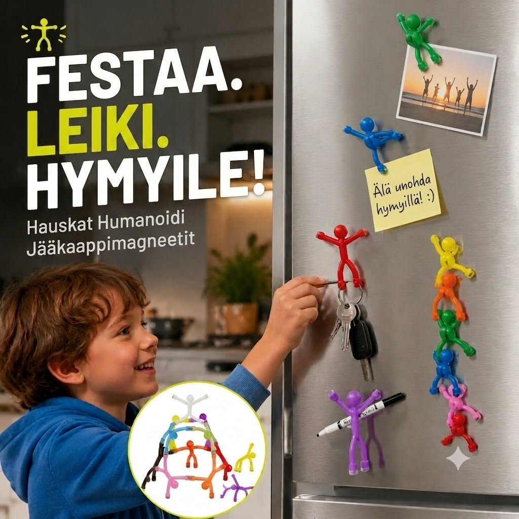 Monitoimiset hauskat jääkaappimagneetit – Luovat lelufiguurit lapsille