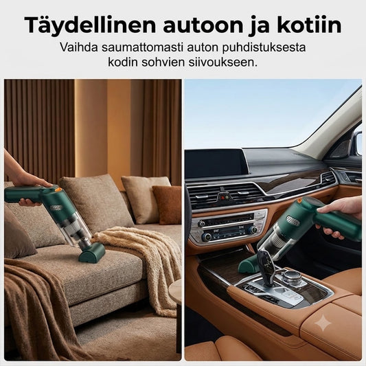Tehokas johdoton autonimuri – Kompakti ja voimakas imuteho