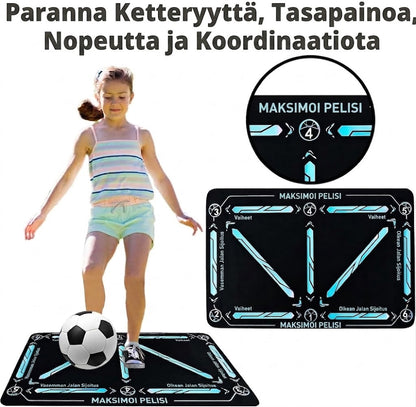 NovaPulse™ Luistamaton Jalkapallon Harjoitusmatto (Hiljainen Ketteryysmatto)