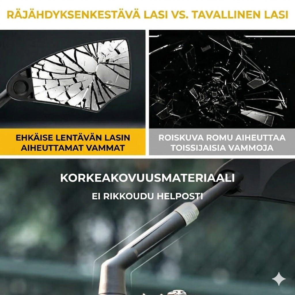 360° säädettävä polkupyörän taustapeili – laajakulmapeili turvalliseen ajoon