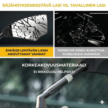 360° säädettävä polkupyörän taustapeili – laajakulmapeili turvalliseen ajoon