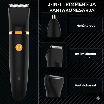 3-in-1 sähköinen vartalotrimmeri