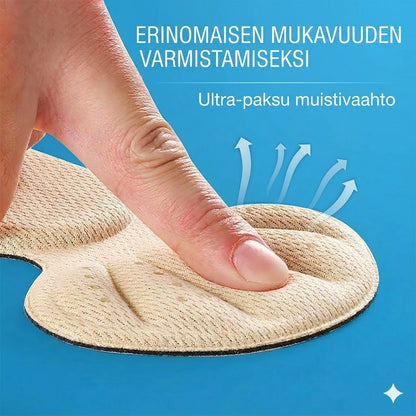 Leikattavat itsekiinnittyvät kantapäätyynyt hankaumia vastaan (5 kpl / 5 paria)