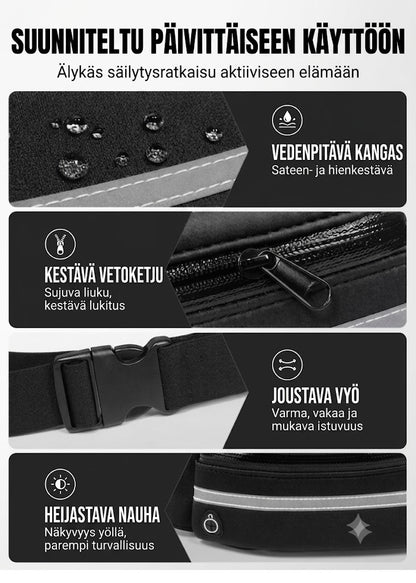 VeloPack™ Joustava & Vettähylkivä Juoksuvyö