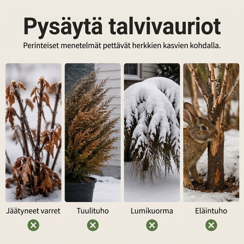 OmniLiving™ Kasvien Pakassuoja | Kestävä Kuitukangas Kiristysnyörillä