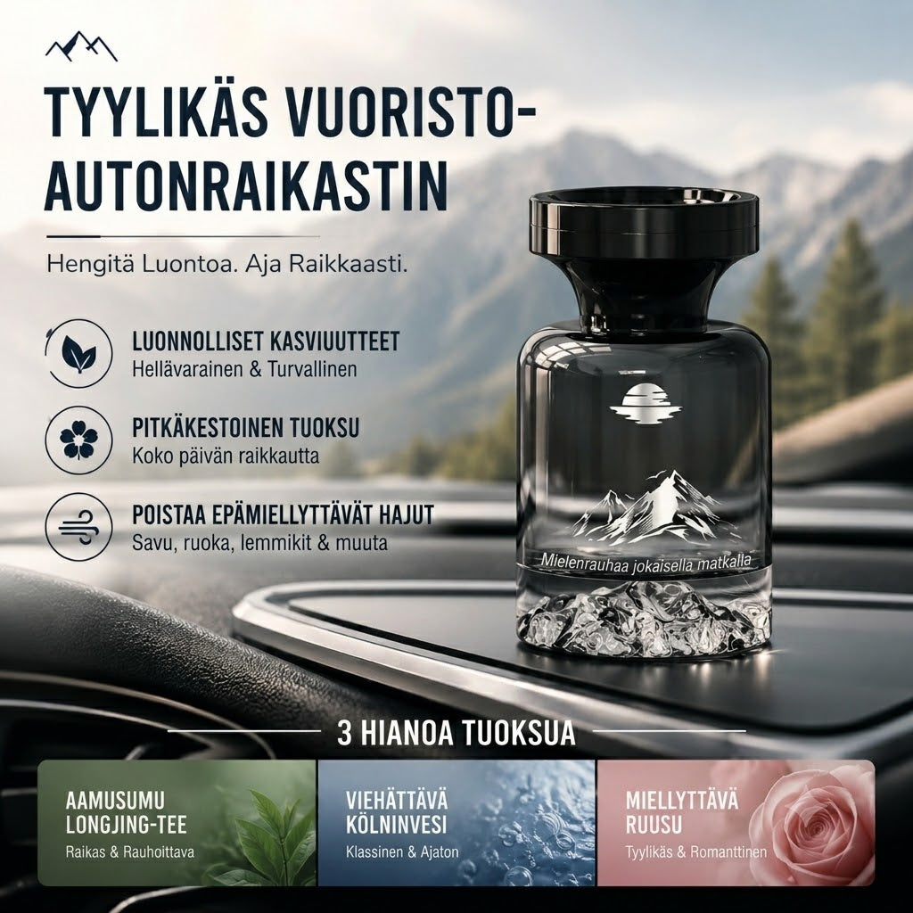Pitkäkestoinen auton ilmanraikastin (110 ml)