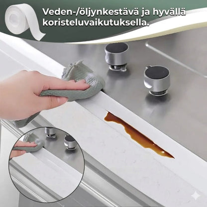 Joustava vedenpitävä ja homeenkestävä tiivistysteippi