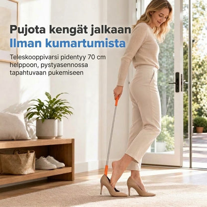 OmniLiving™ Pitkä Teleskooppi-Kengänlusikka (Ruostumaton Teräs / Ergonominen)