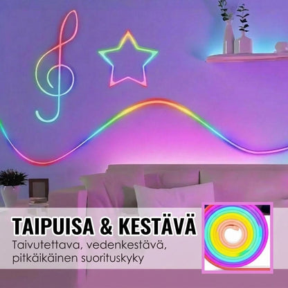 VaraLiving™ Älykäs Joustava RGB LED-Valonauha Sovelluksella ja Kaukosäätimellä