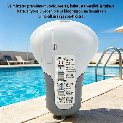Digitaalinen uima-altaan testeri pH- ja klooriarvoille