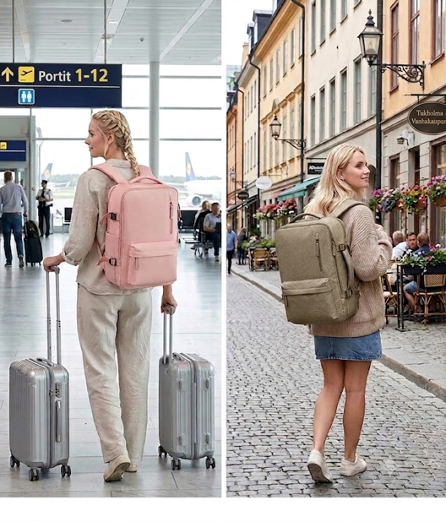 VentoPack™ Laajennettava Naisten Reppusetti (24–35 L)