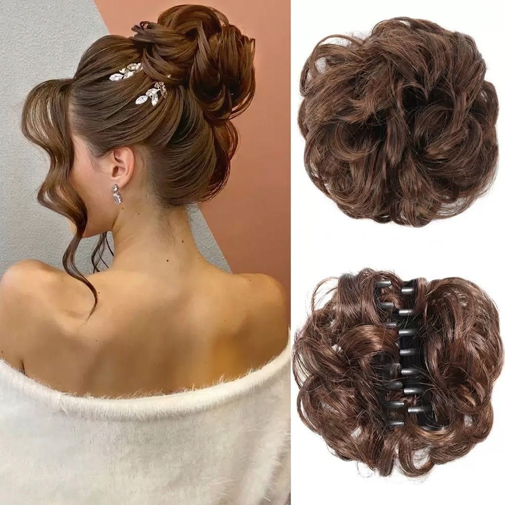 Messy Bun -nutturalisäke kynsikiinnikkeellä – Täydellinen kampaus sekunneissa. TARJOUS: 1+1 ILMAISEKSI!