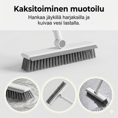 2-in-1 sauma- ja nurkkaharja ikkunalastalla