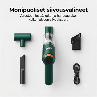 Tehokas johdoton autonimuri – Kompakti ja voimakas imuteho