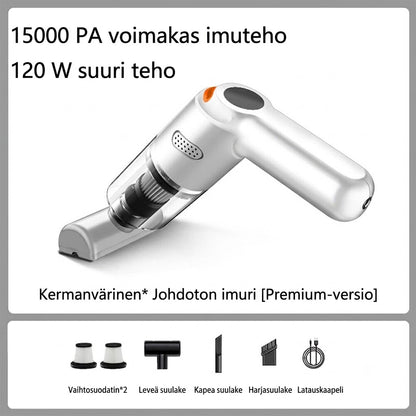 Tehokas johdoton autonimuri – Kompakti ja voimakas imuteho