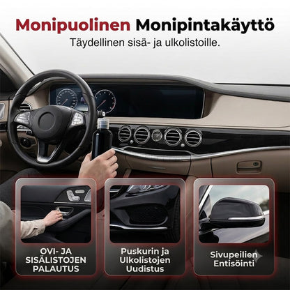 Ammattimainen muovinhoitoaine autolle