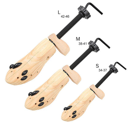 VaraLiving™ Säädettävät Puiset Kenkäpuut (Premium-Kengänhoito)