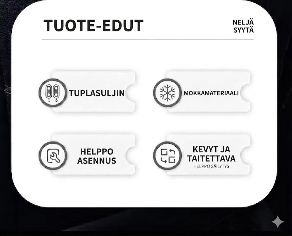Premium-autokoukku istuimeen