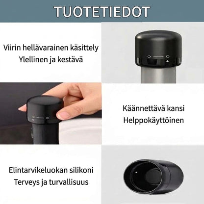 OmniLiving™ Uudelleenkäytettävä Silikonikorkki Viinille, Oluelle & Samppanjalle