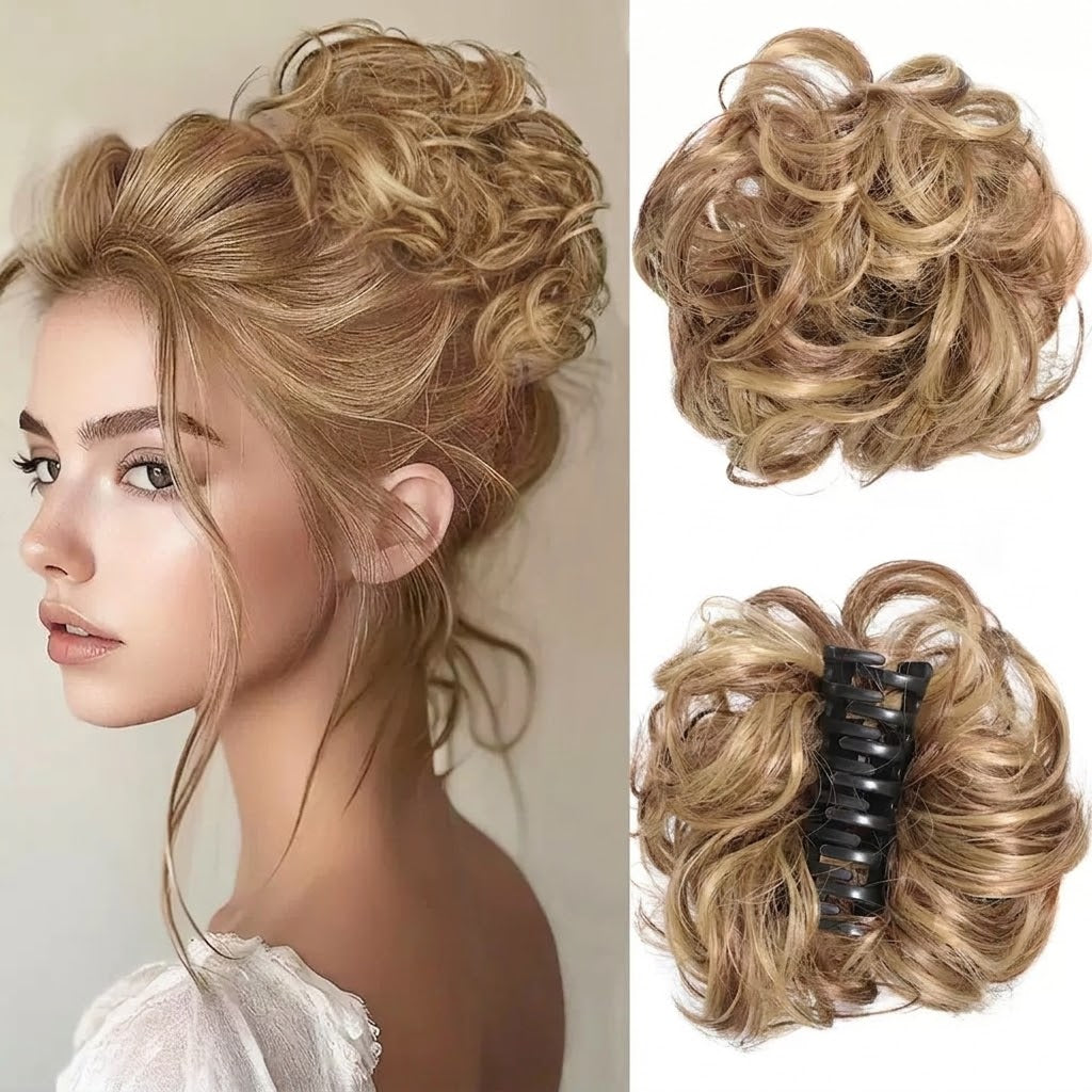Messy Bun -nutturalisäke kynsikiinnikkeellä – Täydellinen kampaus sekunneissa. TARJOUS: 1+1 ILMAISEKSI!
