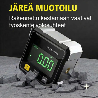 Vexton™ Pro digitaalinen magneettinen laserkallistusmittari – Tarkka kaksipuolinen kulmamittari rakentamiseen