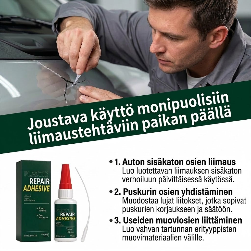 VaraLiving™ Auton Muovin Korjausliima (Vahva Puskuri- & Muoviliima Sisälle ja Ulkoa)